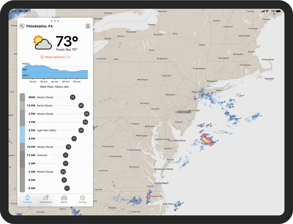 Dark sky tablet